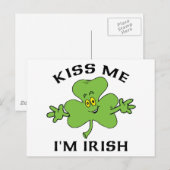 Kus me ik ben een Iers cadeau Briefkaart (Voorkant / Achterkant)