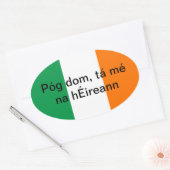 Kus me, ik ben een Ierse sticker (Envelop)