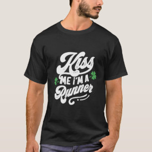 Kus me Ik ben een loper St Patrick's Day T-shirt