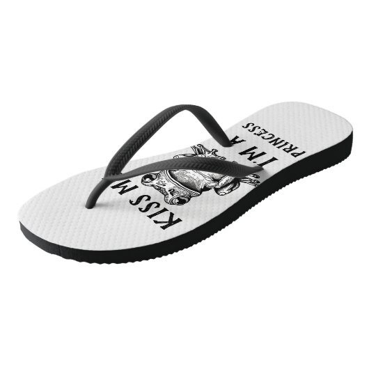 Kus me Ik ben een prinses Teenslippers (Schuin)