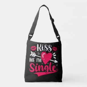 Kus me Ik ben een Valentijn. Crossbody Tas