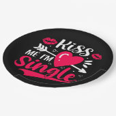 Kus me Ik ben een Valentijn. Papieren Bordje (Gekanteld)