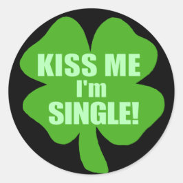 Kus me Ik ben eenzaam Ronde Sticker