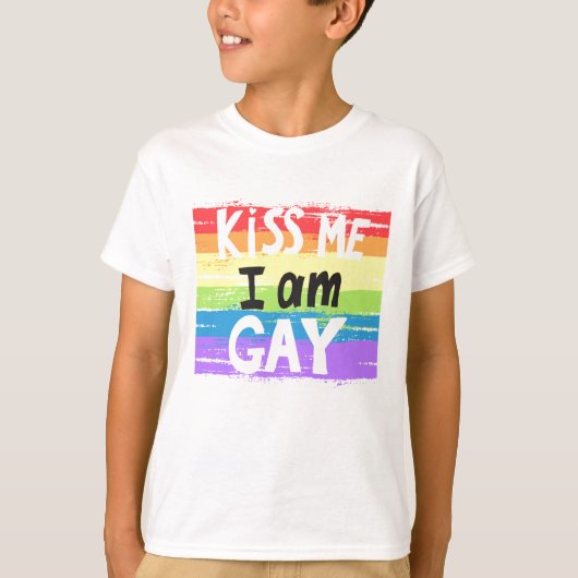 Kus me ik ben Gay T-shirt (Voorkant)