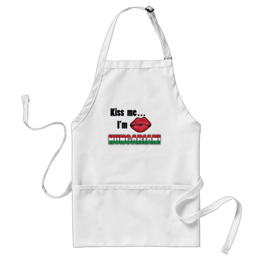 Kus me Ik ben Hongaars Standaard Schort (Voorkant)