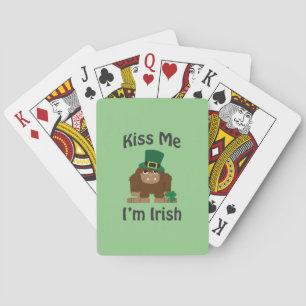 Kus Me Ik ben Iers bigfoot Pokerkaarten