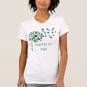 Kus Me Ik Ben Iers - Paardenbloem Klaver T-Shirt