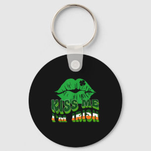 Kus Me Ik Ben Iers St. Patricks Dag Lippen & I Sleutelhanger