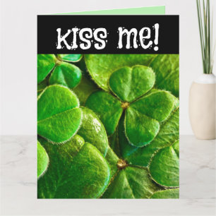 KUS ME, IK BEN IERS. ST.PATRICK'S DAG ROMANTISCHE  KAART