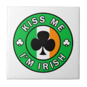 Kus Me Ik ben Iers Tegeltje (Voorkant)