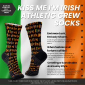 Kus Me Ik ben Irish Athletic Crew Socks Sokken