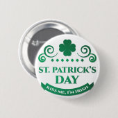 kus me ik ben irish ronde button 5,7 cm (Voorkant /achterkant)