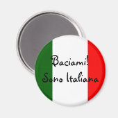 Kus me! Ik ben Italiaans Magneet (Voorkant / Achterkant)