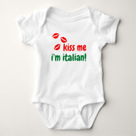 Kus me Ik ben Italiaanse Baby Lichaamsuitrusting Romper