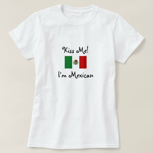 Kus me! Ik ben Mexicaans T-shirt (Design voorkant)