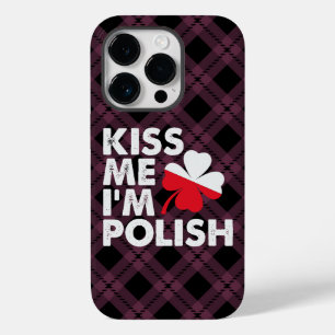 Kus me Ik ben Poolse Grappige St Patricks Dag Pole Case-Mate iPhone 14 Pro Hoesje