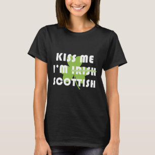 Kus Me Ik Ben Schots Niet Iers Grappige St. Patric T-shirt