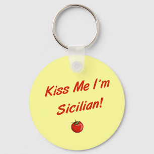 Kus Me Ik Ben Siciliaan Sleutelhanger