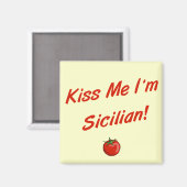 Kus me ik ben Siciliaans Magneet (Voorkant / Achterkant)