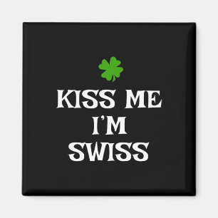 Kus Me Ik Ben Zwitsers St. Patrick's Day Iers Grap Magneet