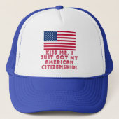 Kus me, ik heb net mijn Amerikaanse staatsburgersc Trucker Pet (Voorkant)