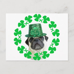 Kus me i'm Irish pug briefkaart