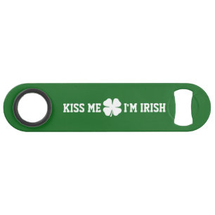 Kus me i'm Irish St Patricks Day fles opener Speed Flessenopener