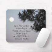 Kus me in het moonlicht muismat (Met muis)