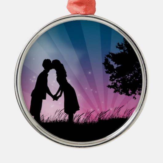 Kus me metalen ornament (Voorkant)