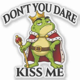 Kus Me Niet, Kikkerkoning Sticker