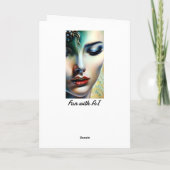 Kus Me Nu | Fantasie Ethische Kunst Kaart (Achterkant)