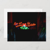 Kus me onder de Mistletoe Briefkaart (Voorkant / Achterkant)