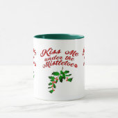 Kus me onder de Mistletoe Mok (Midden)