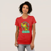 Kus me onder de mistletoe t-shirt (Voorkant volledig)