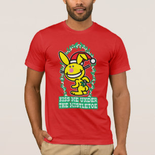 Kus me onder de mistletoe t-shirt