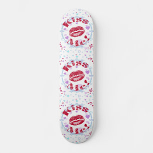 Kus me! Rode lippen met hart Skateboard