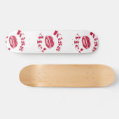 Kus me! Rode lippen Skateboard (Horizontaal)