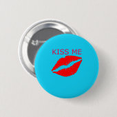 Kus me ronde button 5,7 cm (Voorkant /achterkant)