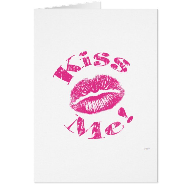 Kus me! Roze lips (Voorkant)