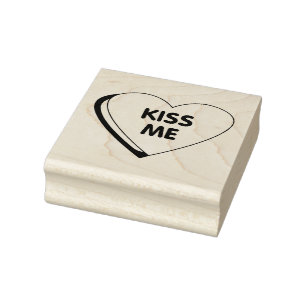 Kus me 	rubberstempel