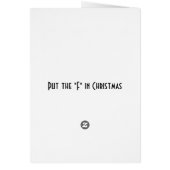 Kus Me under the Mistletoe Holiday Kaart (Achterkant)