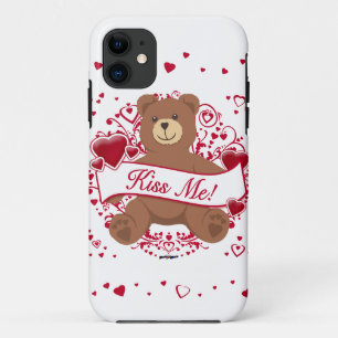 Kus Me! Valentijnsdag Teddybeer iPhone 11 Hoesje