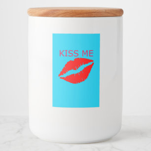 Kus me voedselcontainer etiket