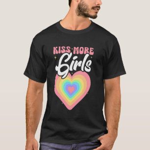 Kus Meer Meisjes Lesbische LGBT Pride en Homokoppe T-shirt