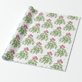 Kus met witte bessen cadeaupapier (Uitgerold)
