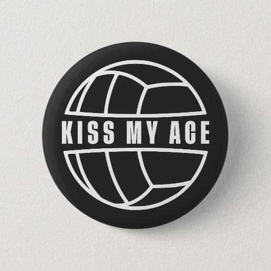 Kus mijn aas ronde button 5,7 cm (Voorkant)