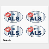 Kus Mijn ALS2 Ovale Sticker (Vel)