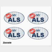 Kus Mijn ALS2 Ovale Sticker (Vel)