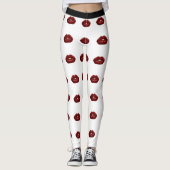 Kus mijn broek rode lippen Leggings (Voorkant)