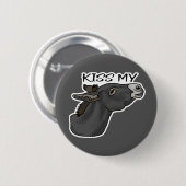 Kus mijn... Burro Ronde Button 5,7 Cm (Voorkant /achterkant)